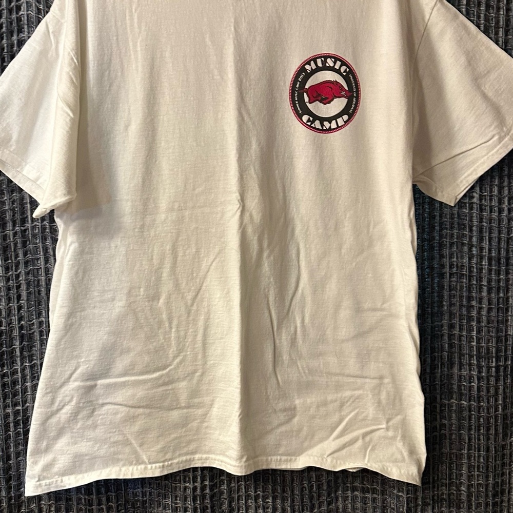 Hanes White Short Sleeve Tee Classic Crew Neck